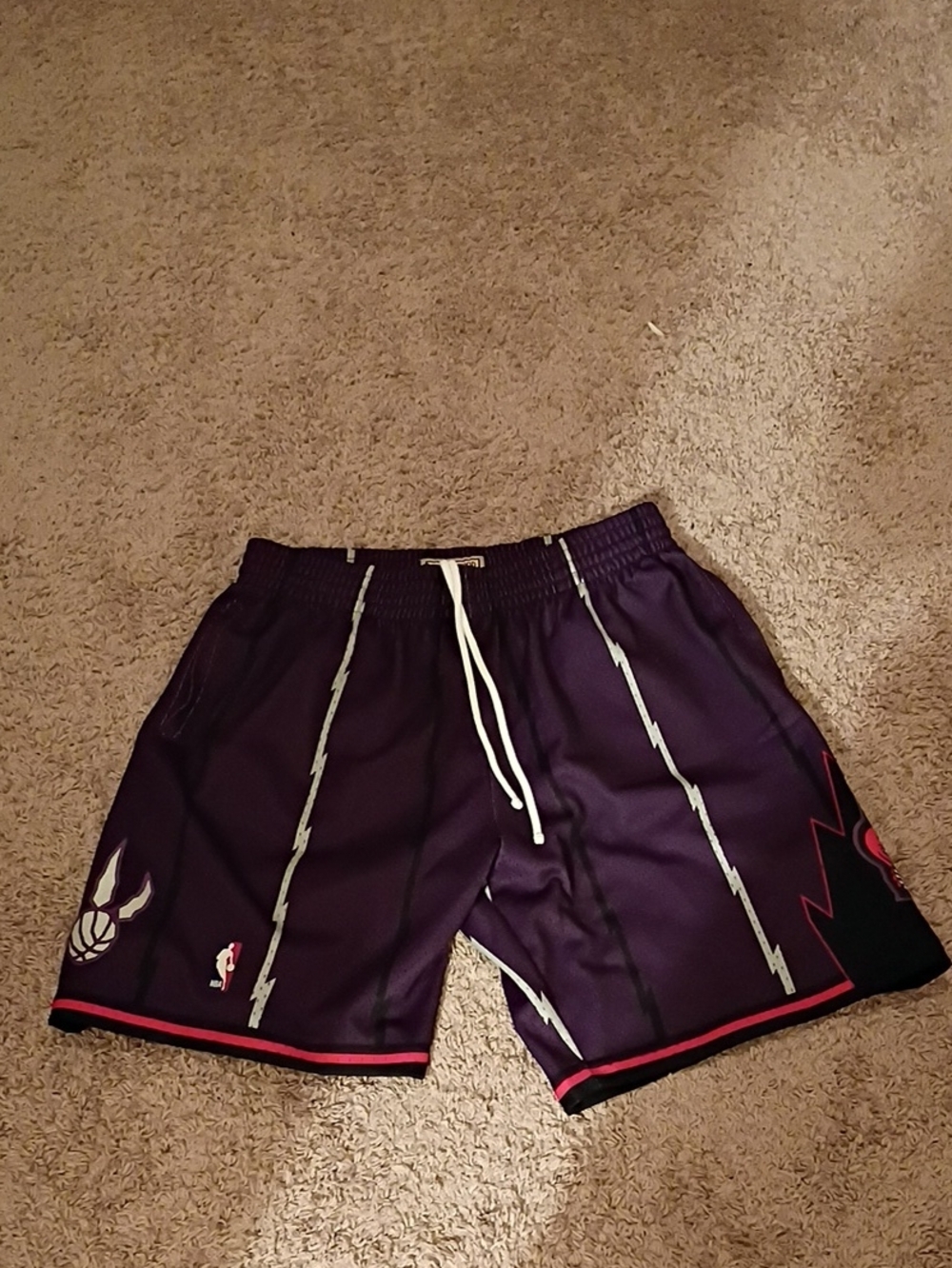 TORONTO RAPTORS MITCHELL AND NESS NBA SHORTS